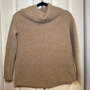 Tahari - Merino Wool Cozy Business Casual Warm Classic Tan Women's Sweater SizeM